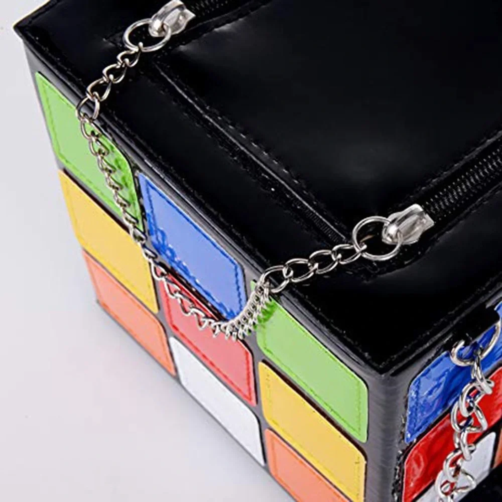 CLERANCE SALE! Rubix cube purse bag 90’s retro game gamer cube - Picture 5 of 10
